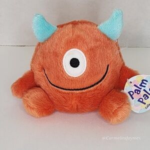 OGGY 😈 Orange 1 Eyed Monster Halloween Official Aurora Palm Pal Plush NWT